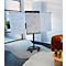Flipchart mobile Legamaster Sketch Pro, tableau magnétique, réglable en hauteur, 2 bras latéraux, pied rond, kit de démarrage inclus, L 680 x H 1050 mm, noir-blanc