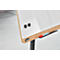 Flipchart Rocada Natural Dreibein, Stahlboard, Rahmen Holzoptik, Dreibeinstativ, B 690 x H 1150 mm