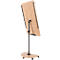 Flipchart Rocada Natural Transformer, tableau en acier, cadre imitation bois, avec roulettes