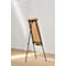 Flipchart Rocada Natural trépied, tableau en acier, cadre imitation bois, trépied