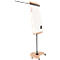 Flipchart Rocada Natural Verrijdbaar, stalen bord, frame in houtlook, met wielen