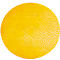 Yellow, oval object with an irregular, textured surface.