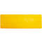 Yellow rectangle with a matte, rough surface.