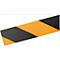 Black and orange diagonal striped tape.