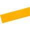 Yellow, elongated material with textured surface, diagonally on a white background. Resembles leather.
