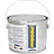 A silver paint bucket with lid and handle. The label reads "PROline paint".