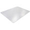 Transparent desk mat, rectangular shape.