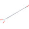 Grey grabber with red grippers and red handle.