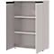 Flügeltürenschrank Aalborg - Spanplatte - B 810 x T 400 x H 1200 mm - 2 Türen und 2 Fachböden - kaschmir