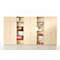 Flügeltürenschrank TETRIS WALL, 5 Ordnerhöhen, Türanschlag rechts, B 800 x T 440 x H 1880 mm, Ahorn-Dekor