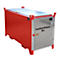 Fluorescentiebuizendoos BAUER SL-D 150, plaatstaal, toegankelijk voor rolstoelgebruikers, afsluitbaar, verzinkte deur/deksel, B 1700 x D 770 x H 975 mm, rood