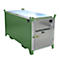 Fluorescentiebuizendoos BAUER SL-D 200, plaatstaal, toegankelijk voor rolstoelgebruikers, afsluitbaar, verzinkte deur/deksel, B 2100 x D 770 x H 975 mm, groen