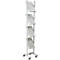 Folderhouder - metaal - verrijdbaar - B 310 x D 360 x H 1570 mm - voor 4 x A4-formaat