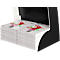 Folderhouder Paperflow COURBO, kunststof, A3 plus, 8 vakken, zwart-wit design