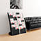 Folderhouder Paperflow COURBO, kunststof, A3 plus, 8 vakken, zwart-wit design