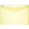 FolderSys documenthoes, A4 liggend, klittenbandsluiting, PP, geel