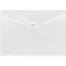 FolderSys Dokumententasche, DIN A4 quer, Druckknopfverschluss, PP, farblos transparent