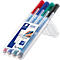 Folienstifte Staedtler Lumocolor® correctable, Linienbreite M, trocken abwischbar, 4 Stück