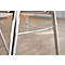 Formschalenstuhl 720, Sitzschalenform konisch, grau