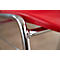 Formschalenstuhl Beta - stapelbar - B 485 x T 530 x H 760 mm - desinfektionsmittelbeständig - Stahlrohrgestell verchromt - rot