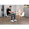 Formschalenstuhl Beta - stapelbar - B 485 x T 530 x H 760 mm - desinfektionsmittelbeständig - Stahlrohrgestell verchromt - weiß