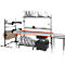 Formularablage für Pack- und Arbeitstisch Rocholz System 2000, höhenverstellbar, B 1630 x T 230 mm, Stahlblech, hellgrau