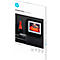 Productverpakking HP Premium Plus fotopapier met een ingelijste foto van een gitaar.