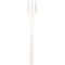 Fourchettes à snack Papstar, réutilisables, particulièrement solides, lavables au lave-vaisselle, L 130 mm, Bio-PP, blanc, 50 pièces