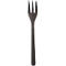 Fourchettes à snack Papstar, réutilisables, particulièrement solides, lavables au lave-vaisselle, L 130 mm, Bio-PP, noir, 50 pièces