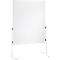 Franken ECO presentatiebord, 1200 x 1500 mm, dubbelzijdig, met wielen, wit/karton, ECO-UMTKR
