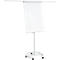 Franken Flipchart ECO Mobil F2400/N, 5 Rollen, höhenverstellbar, magnethaftend, 2 Seitenarme, Ablageschale, Kunststoff & Metall, Tafel 680 x 1050 mm