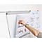 Franken Flipchart ECO Mobil F2400/N, 5 roulettes, réglable en hauteur, magnétique, 2 bras latéraux, bac de rangement, plastique &amp; métal, tableau 680 x 1050 mm