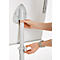 Franken Flipchart ECO Mobil F2400/N, 5 roulettes, réglable en hauteur, magnétique, 2 bras latéraux, bac de rangement, plastique &amp; métal, tableau 680 x 1050 mm