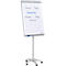 Franken Flipchart PRO Mobil FC41, 5 ruedas, altura ajustable, magnético, bandeja de almacenamiento, tablero 670 x 950 mm