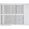 Franken Jaarkalender JetPlaner SJPC1235, magnetisch, opbergbak, groot formaat, B 1200 x H 900 mm, staal &amp; aluminium, wit, incl. accessoires