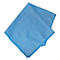 Light blue microfiber cloth, folded. The corners are slightly rounded.