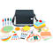 Franken presentatie tas, met 2580-delige inhoud, draagriem, B 355 x D 200 x H 230 mm, stof, antracietgrijs