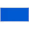 Franken prikbord PRO, vilt, wandmontage in staand en liggend formaat, aluminium frame, blauw, 1800 x 900 mm