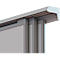 Franken Rail mural à 3 canaux série Pro, aluminium, y compris rail de protection, 4000 mm