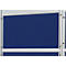Franken Stellwandtafel ECO beidseitig Filz, blau, Aluminiumrahmen, 1200x900 mm