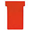 Franken T-cards, para tablero de clavijas, tamaño 1, anchura de la cabeza 29 mm, anchura del pie 17 mm, altura 47 mm, rojo