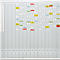 FRANKEN T-kaart jaarplanner voor 15 maanden plus index, 100,8 x 100,8 cm, 16 houders, 50 sleuven, PV-SET5