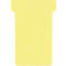 Franken T-kaartjes, voor wasbord, maat 2, breedte kop 60 mm, breedte voet 48 mm, hoogte 84 mm, geel