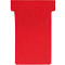 Franken T-kaartjes, voor wasbord, maat 2, breedte kop 60 mm, breedte voet 48 mm, hoogte 84 mm, rood