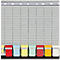 FRANKEN T-Kartentafel 7-Tage Wochenplaner, 47,4 x 49 cm, 7 Träger + 1 Index, 20 Schlitze, PV1020