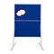 Franken Tableau de présentation PRO, pliable, réversible, L 1200 x H 1500 mm, feutre, bleu, MT880303