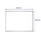 Franken Whiteboard PRO, geëmailleerd, wandmontage in staand en liggend formaat, frame van wit gelakt staal en aluminium, magnetisch, opbergbak, 450 x 600 mm