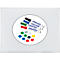 Franken Whiteboard X-tra!Line, Stahl, magnethaftend, beschreibbar, B 1200 x H 900 mm, weiß lackiert, inkl. 4 Whiteboard-Marker + 10 farblich sortierte Magnete