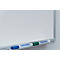 White whiteboard with silver frame. Below are two blue and one green markers. The markers say "FRANKEN".