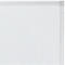 Wit whiteboard met zilveren frame. Hoekdetail.